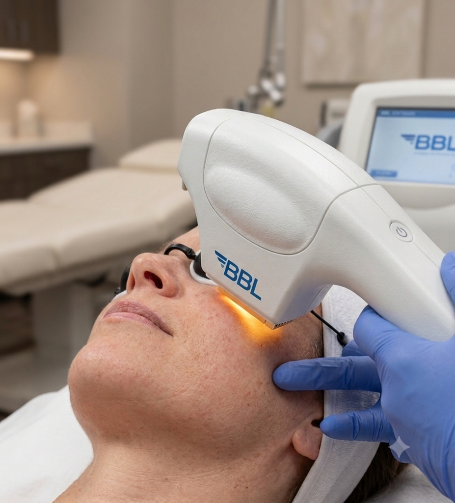 BBL's precision wavelength and dedicated adapter system preventing hyperpigmentation side effects.